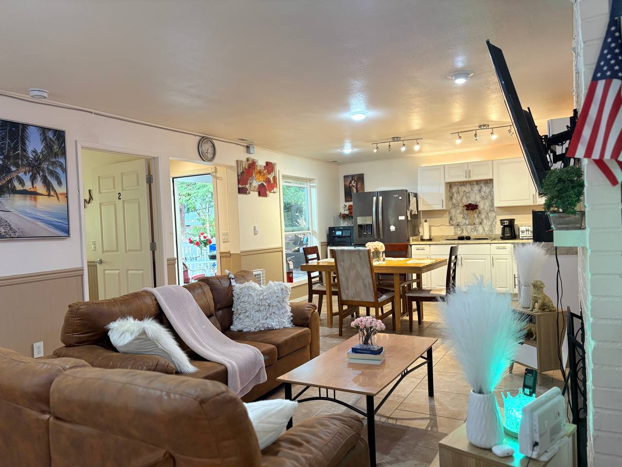 Warm, welcoming living room at BLOOM'S OPEN HAND AFH LLC
